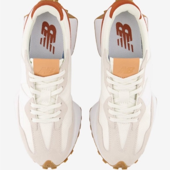 New Balance Shoes - New Balance 327 Casual Women's Sneakers Shoes White Cream Brown size 7.5 (used)